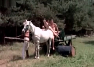 Horse likes hardcore sex in 3some mode