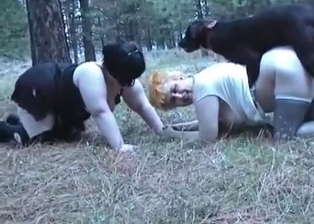 Fat zoophile and dog in perfect zoophilia XXX