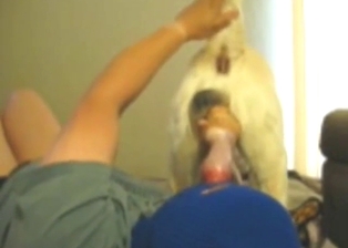 Dude treats a sexy dog to his hottest blowjob